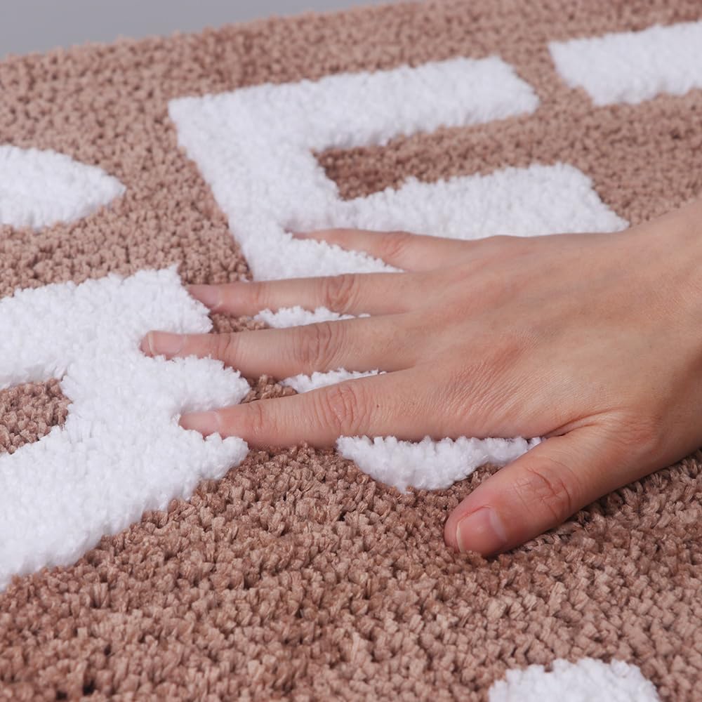 Zeeinx Get Naked Bath Mat Cute Bathroom Rugs Non Slip Microfiber Bath Rugs Funny Bathroom Decor Machine Washable Coffee Bath Mat